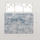 preview thumbnail 3 of 6, HOMCOM Area Rug 4x6, Machine Washable Rug, Non-Slip Modern Abstract Floor Cover Foldable Carpet for Living Room - 3'6"