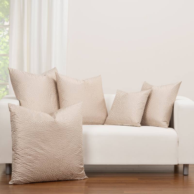F Scott Fitzgerald Pink Fizz Metallic Accent Throw Pillow