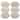 Certified International Mosaic Gold Plated 6" Luncheon/Canape Plates, Set of 6 Assorted Designs - 6-inch
