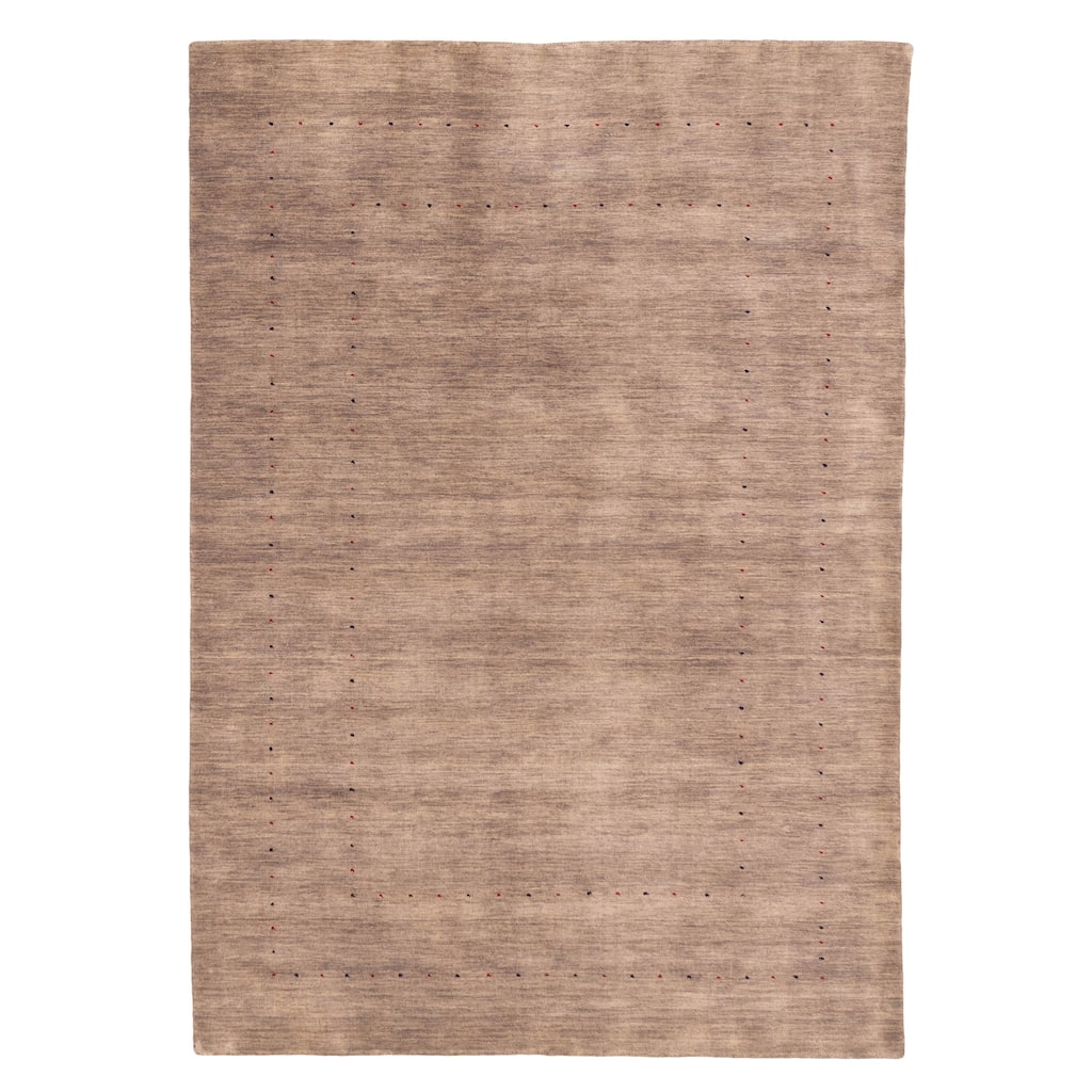ECARPETGALLERY Hand Loomed Kashkuli Gabbeh Grey, Taupe Wool Rug - 5'3 x 7'4