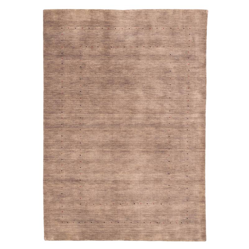 ECARPETGALLERY Hand Loomed Kashkuli Gabbeh Grey, Taupe Wool Rug - 5'3 x 7'4