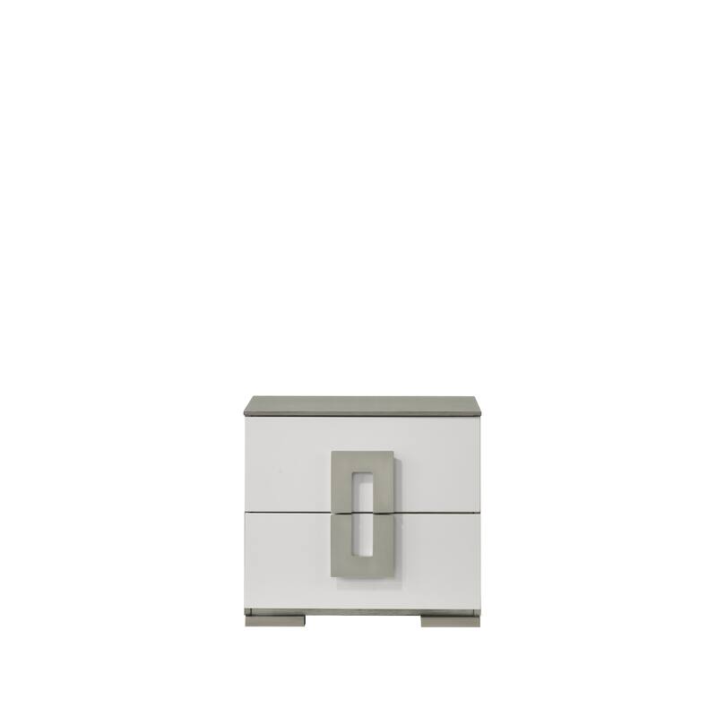 Contemporary Style 2-Drawer Night stand