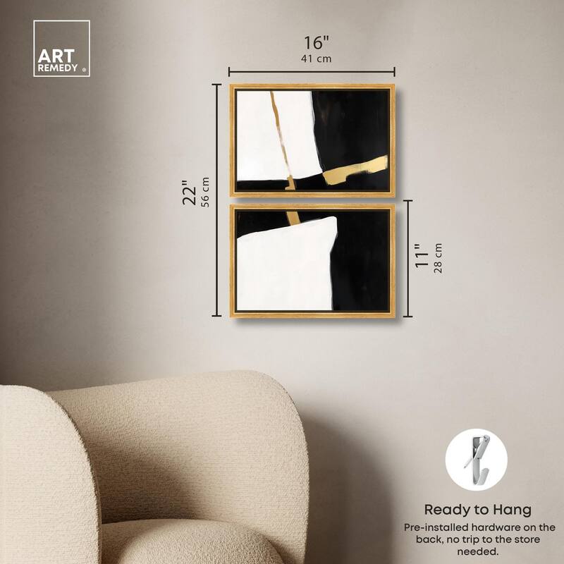 Urban Grid II Canvas Set of 2 by Art Remedy