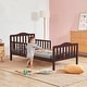 preview thumbnail 44 of 44, Costway Kids Toddler Wood Bed Bedroom Furniture w/ Guardrails - See Details