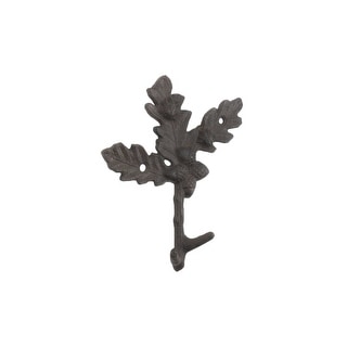 Cast Iron Oak Tree Leaves with Acorns Decorative Metal Tree Branch ...