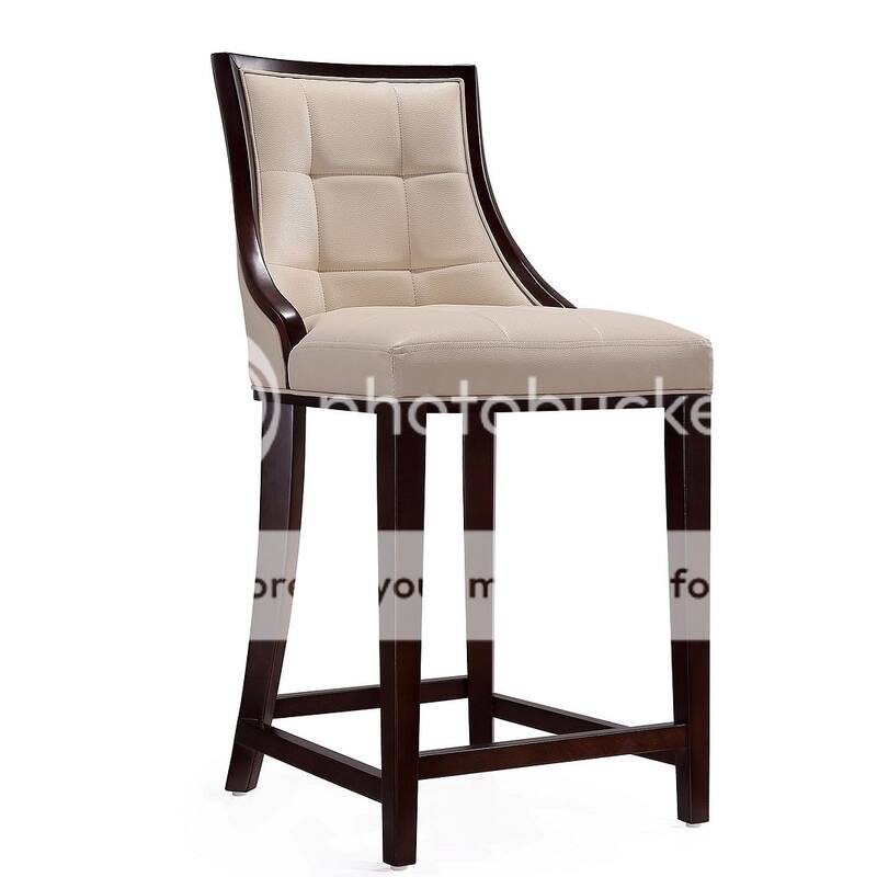 Manhattan Comfort Fifth Avenue Wood Upholstered Counter Stool
