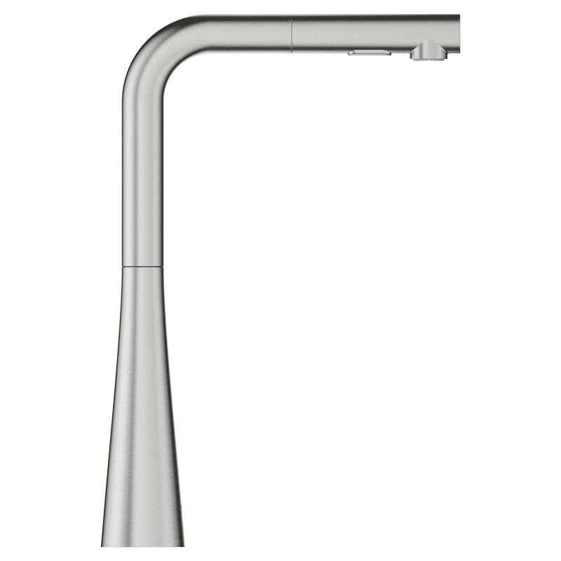 Grohe Zedra 1.75 GPM Single Hole Pull Out Kitchen Faucet with SilkMove