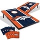 preview thumbnail 1 of 5, Denver Broncos NFL Compact 2x3 Tailgate Cornhole Board Set Include Carrying Case