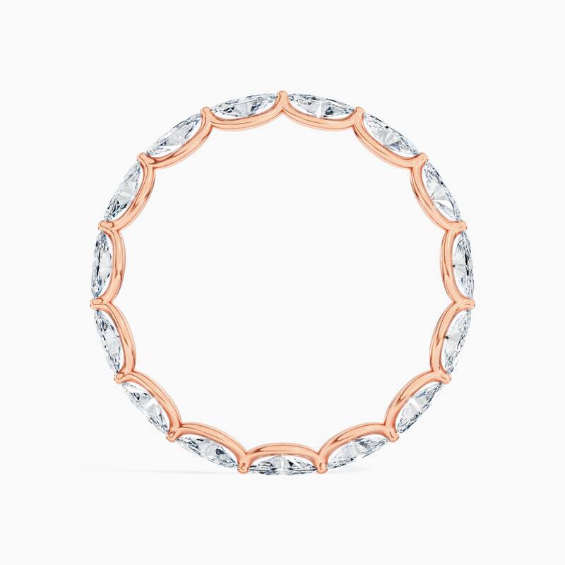 Auriya 14k Gold Marquise East-West Lab Grown Diamond Eternity Band 1.50 - 6.00 ct. tw. (F-G, VS)