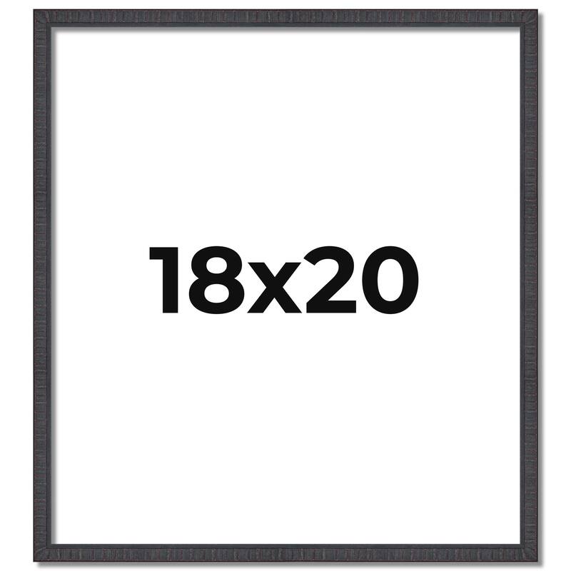 18x20 Frame Brown Solid Wood Picture Frame - Complete Modern Photo
