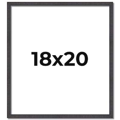 18x20 Frame Brown Solid Wood Picture Frame - Complete Modern Photo