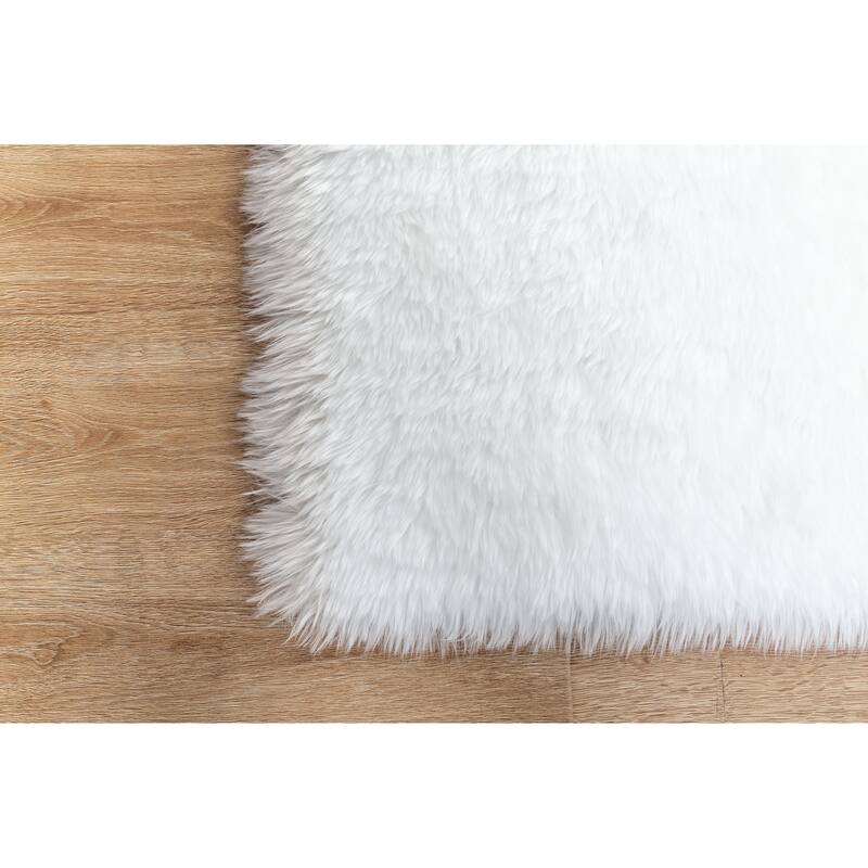 Flokati Shag Collection 5x7 Area Rug - 5' x 7' - 5' X 7'