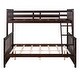 preview thumbnail 16 of 15, Classic Wooden Bunk Bed,Twin-Over-Full Bunk Bed with Ladders & Drawers