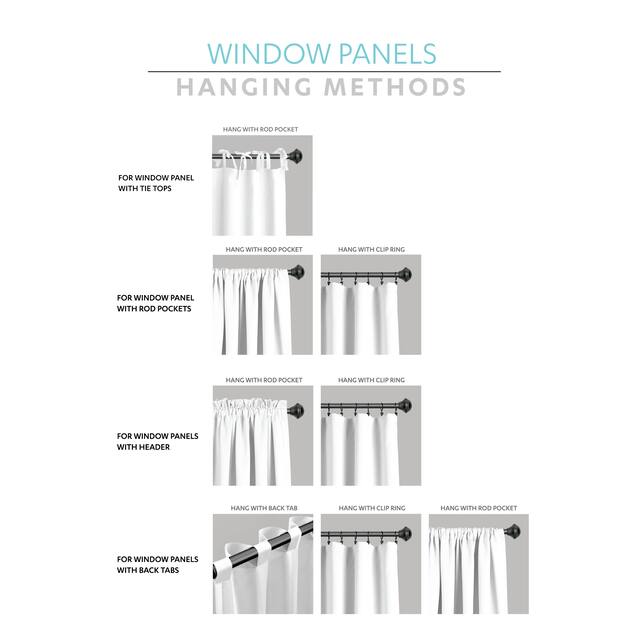 Lush Decor Gigi Delicate Textured Window Valance