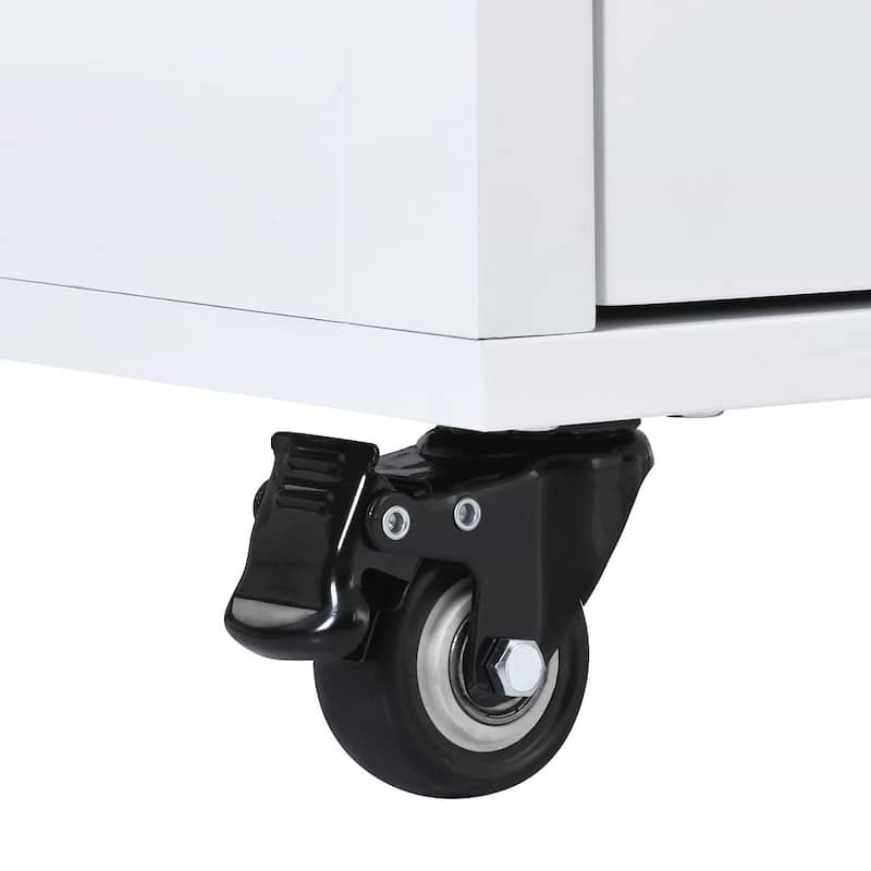 Store Kitchen Cart with Wheels and 8 Drawers