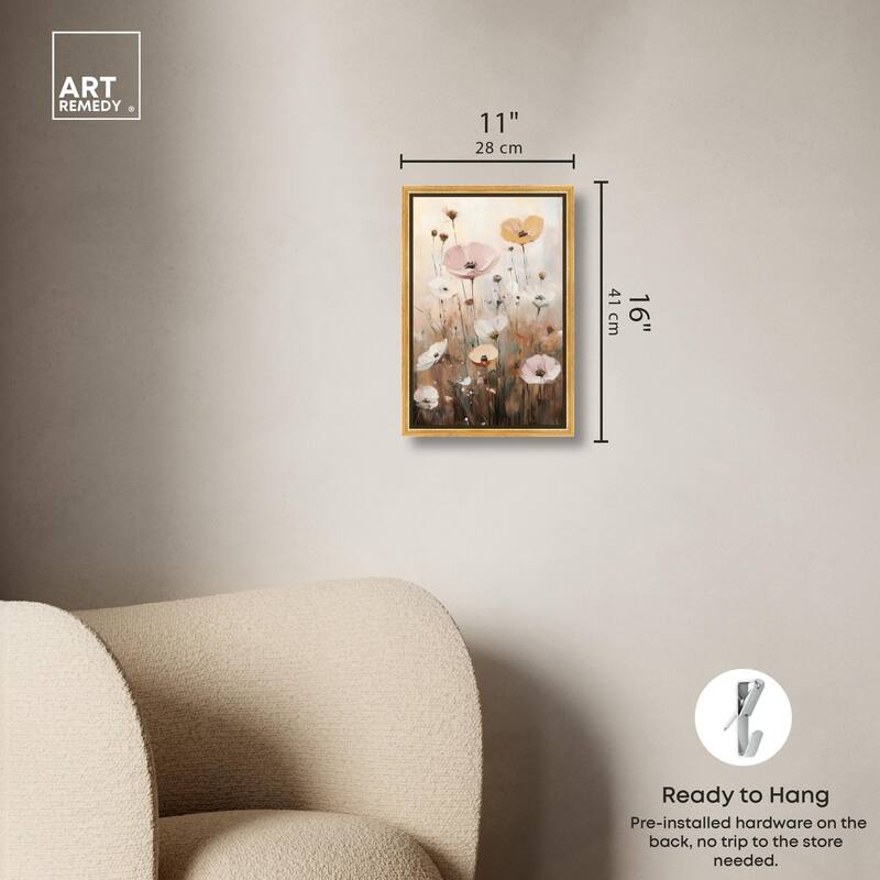 Delicate Flowers in Bloom Canvas by Art Remedy