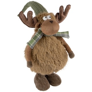 13" Whimsical Standing Moose Christmas Decoration