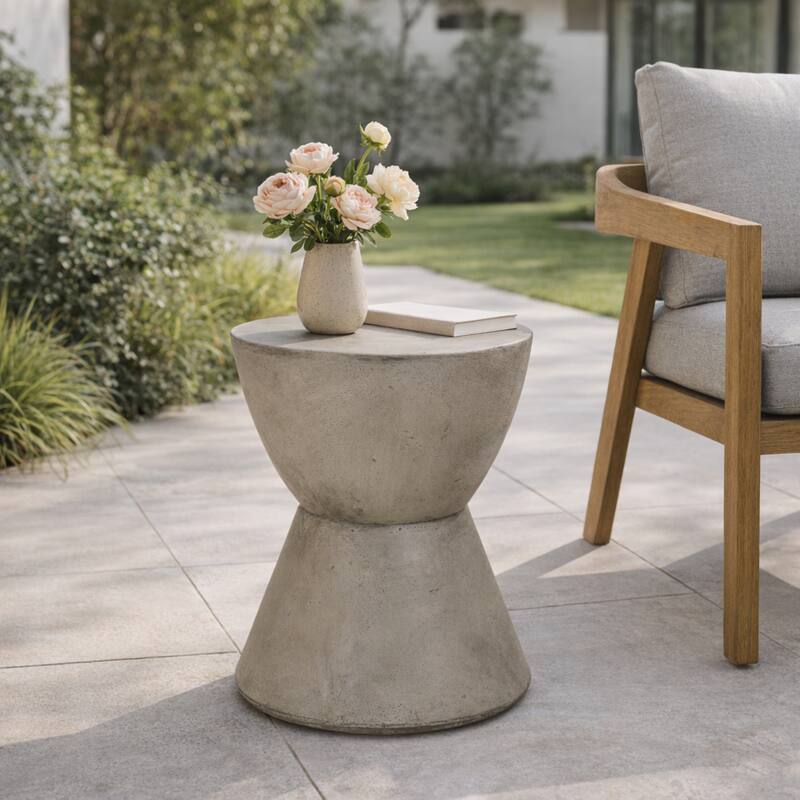 Outdoor Side Table, Light Grey - 20.94