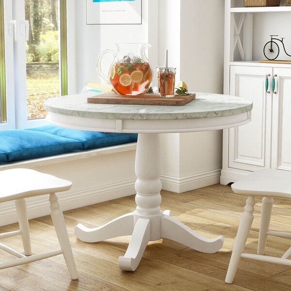 Furniture of America Ten Country White Wood X-cross Back 5-Piece
