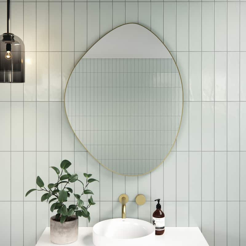 Starla 28 in. x 36 in. Pebble Mirror