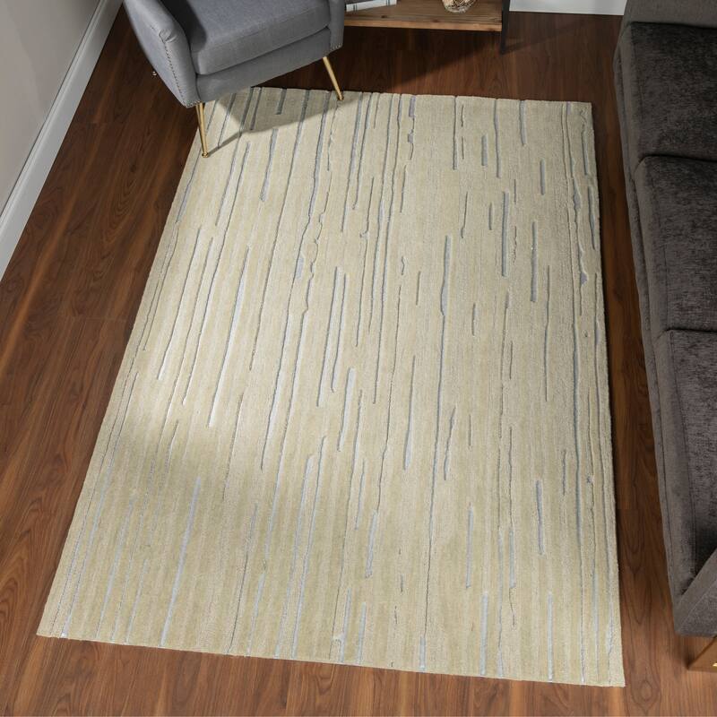 Addison Dazzle Modern Hand Spun Wool and Metallic Area Rug