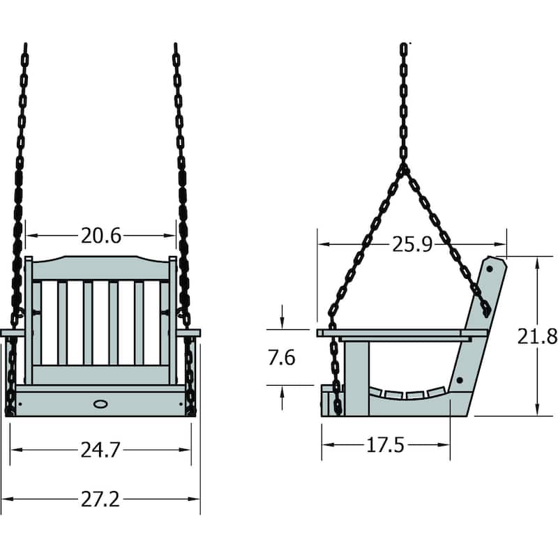 HIGHWOOD Lehigh Single Seat Outdoor Swing