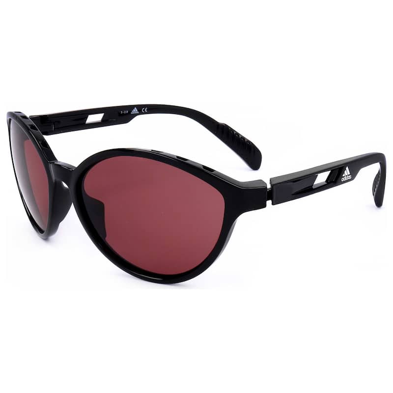 Adidas Sport Woman 61mm Shiny Black Sunglasses SP0012-01Y-61