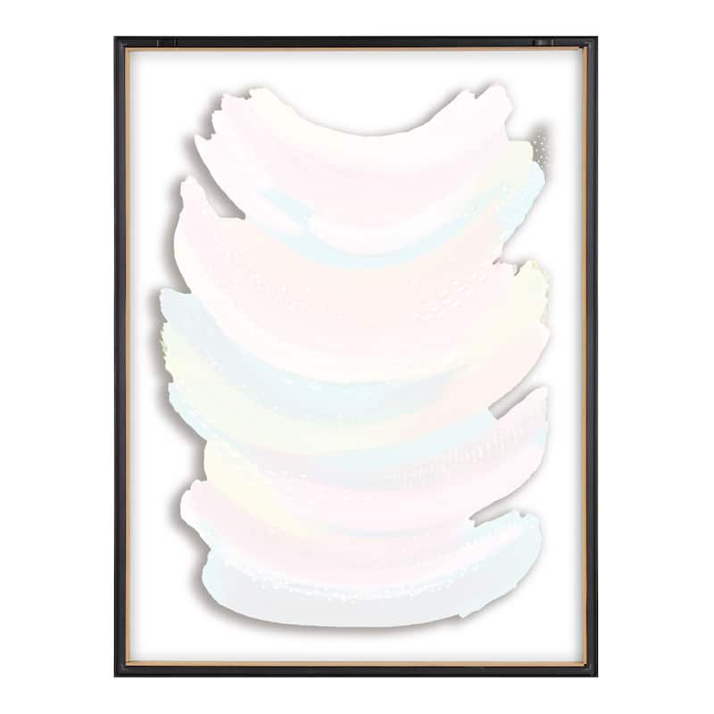 Kate and Laurel Blake Bright Abstract Framed Glass Art by Ettavee