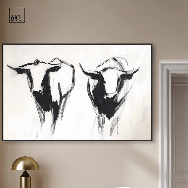 Bovine I Canvas by Art Remedy