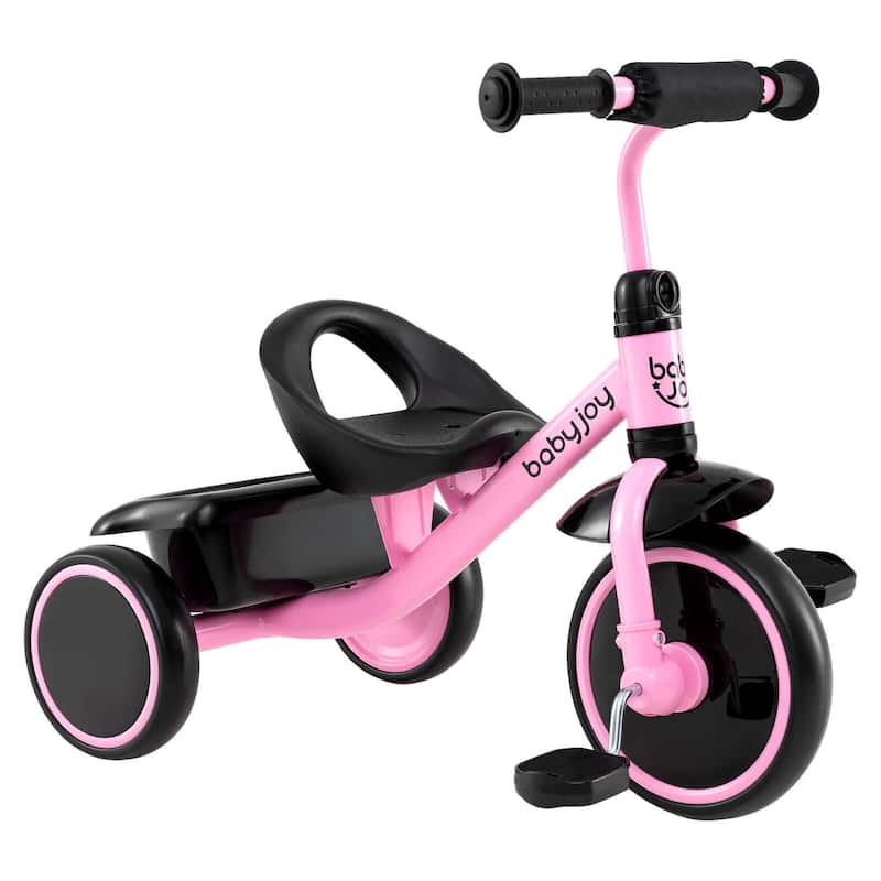 Babyjoy Kids Tricycle Toddler Trike with Adjustable Seat & Storage - See Details