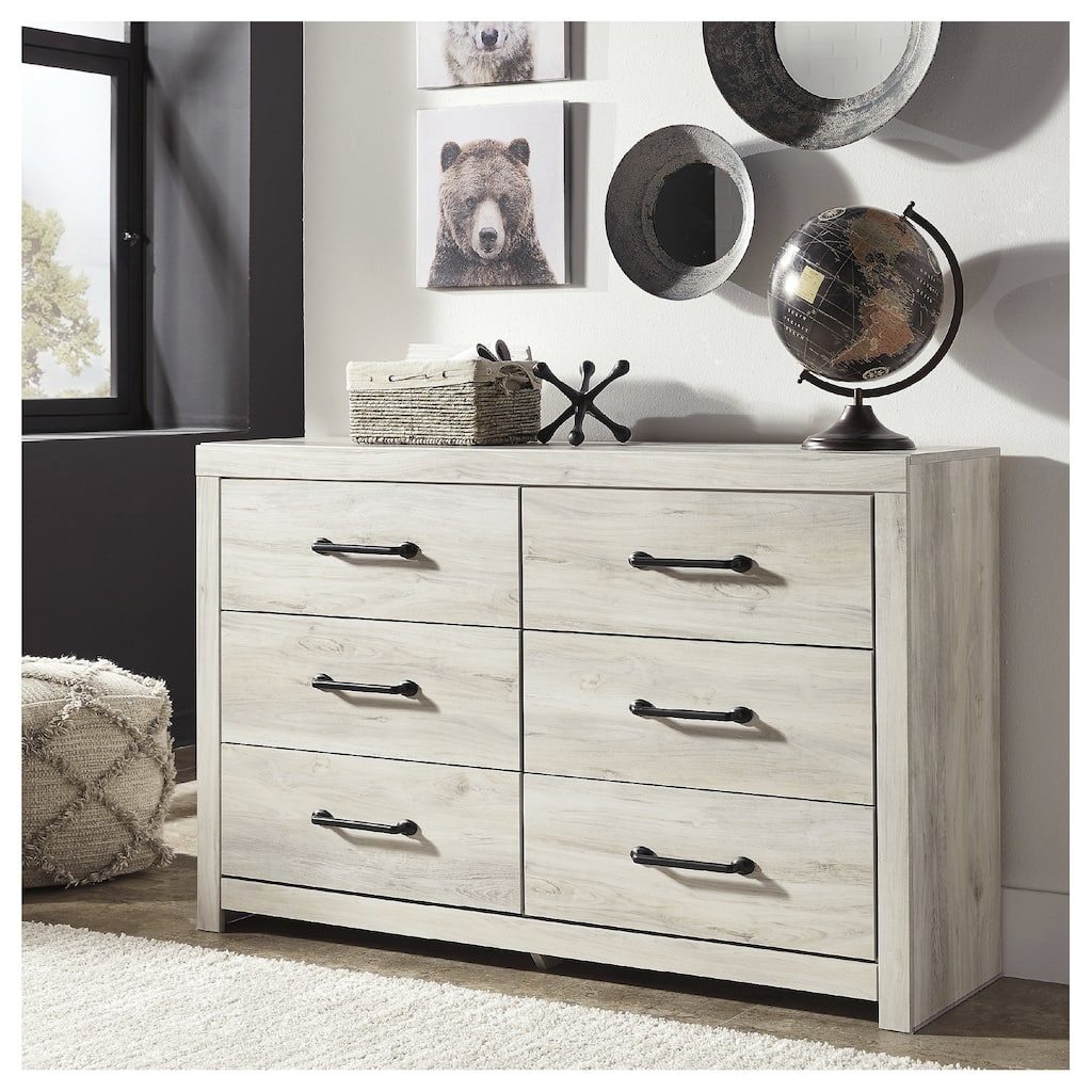 Cambeck Whitewash 6-drawer Dresser