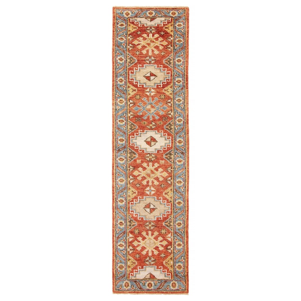 ECARPETGALLERY Hand-knotted Jules Serapi Red Wool Rug - 2'7 x 9'10