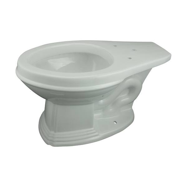 slide 6 of 7, High Tank Pull Chain Toilet White Elongated Ceramic Bowl With Light Oak Tank and Flat Panel Pull Chain 74" Renovators Supply White