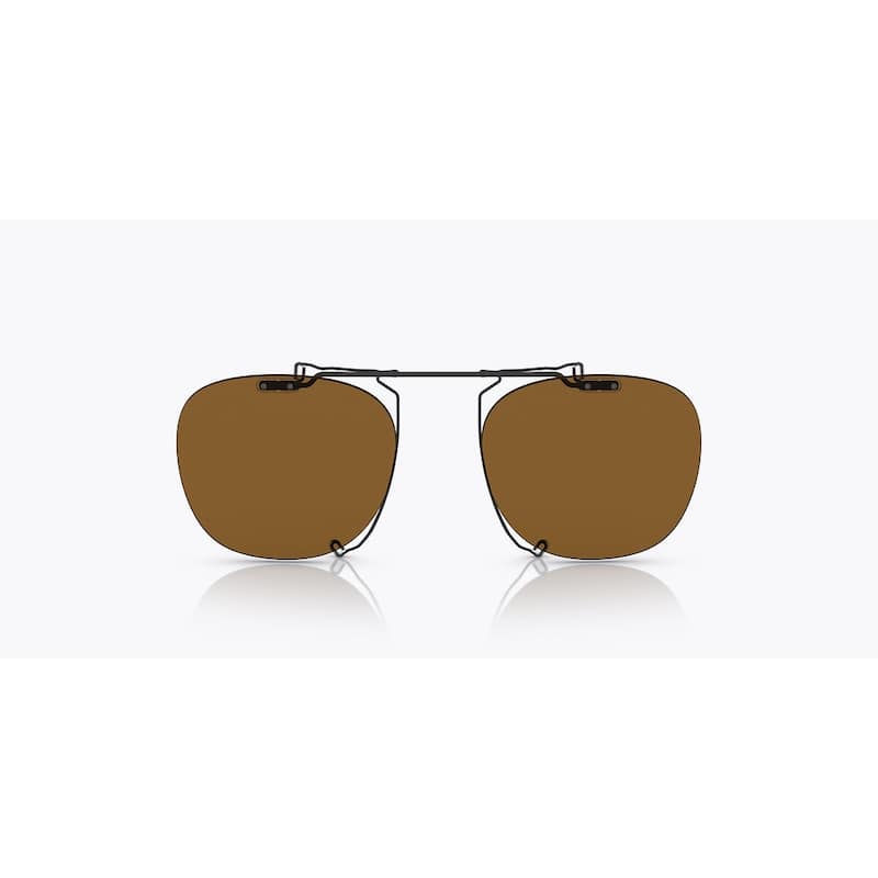 Oliver Peoples Men's 50mm Matte Black Polarized Clip-On Frames OV5491C-506283-50