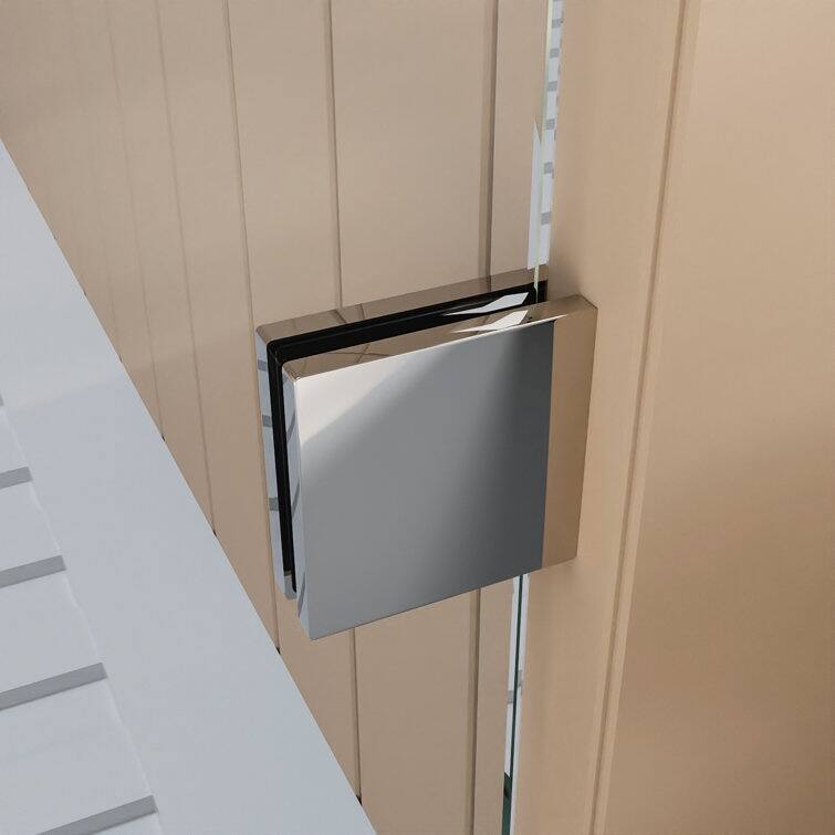 DeerValley Concord 56" - 60" W x 76" H Single Sliding Frameless Shower Door