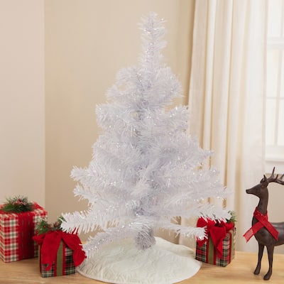 Medium Rockport White Pine Artificial Christmas Tree - 2' - Unlit - 2 Foot