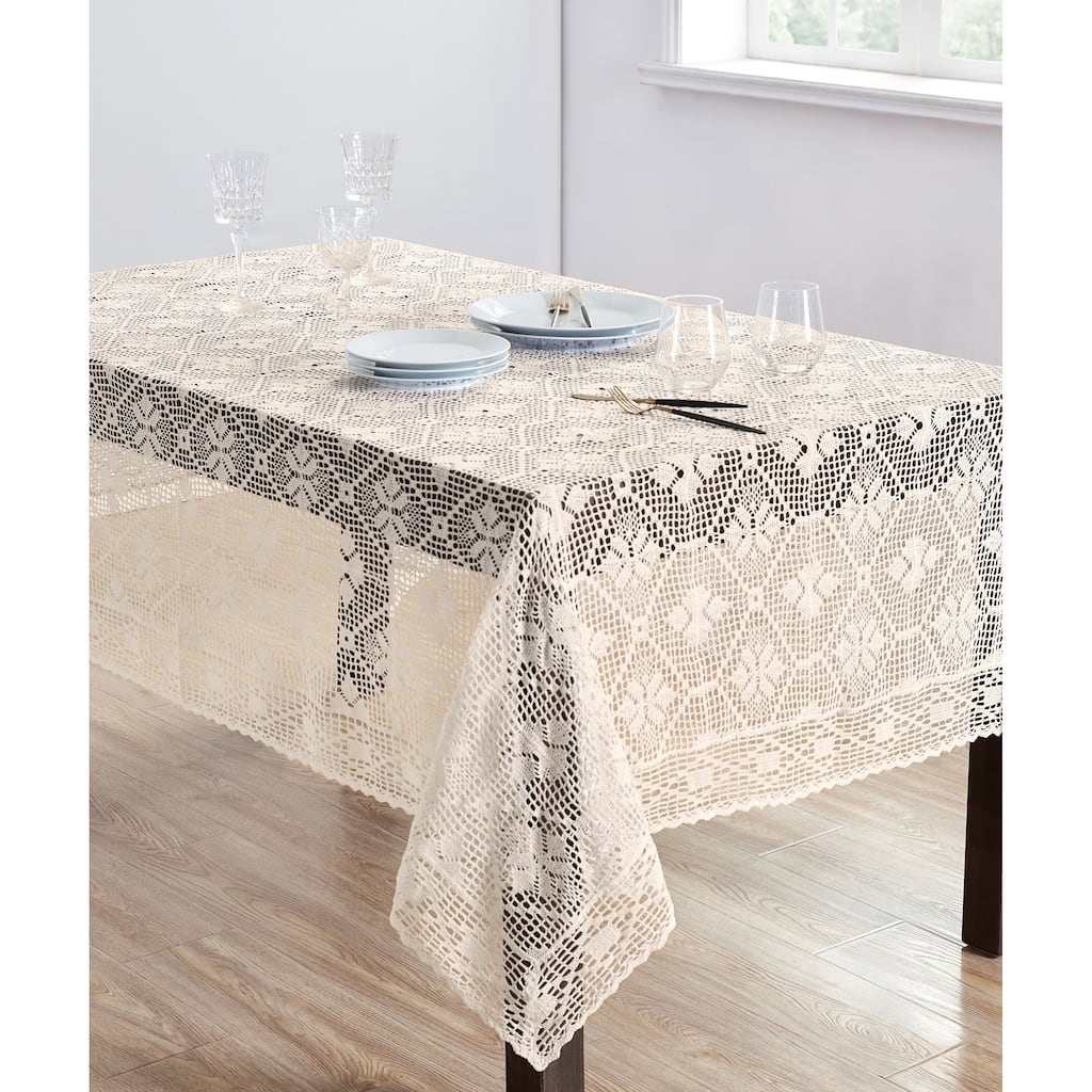Delicate Crochet Tablecloth