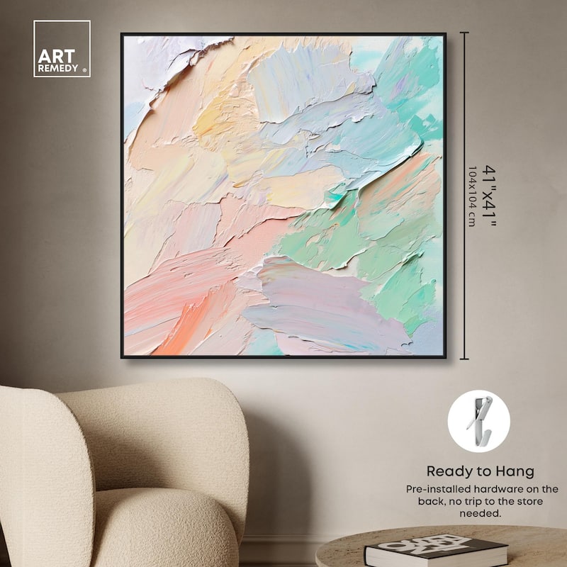 Flowing Mousse III Canvas by Art Remedy