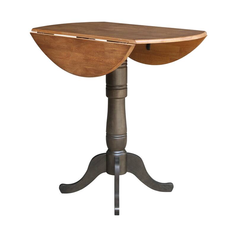 42 in. Round Dual Drop Leaf Dining Table