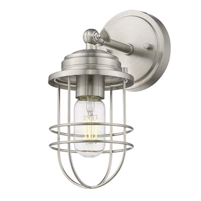 Golden Lighting Seaport 11" Tall Bathroom Sconce