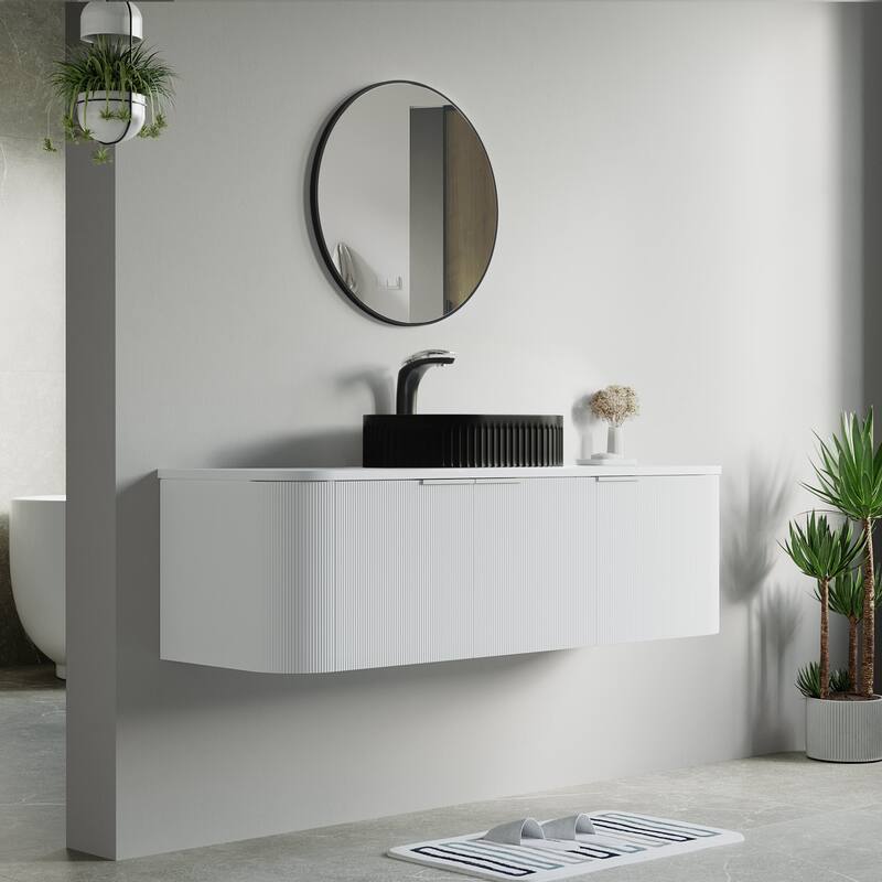 Dillon 58" Single Vanity 5 Pc Combo