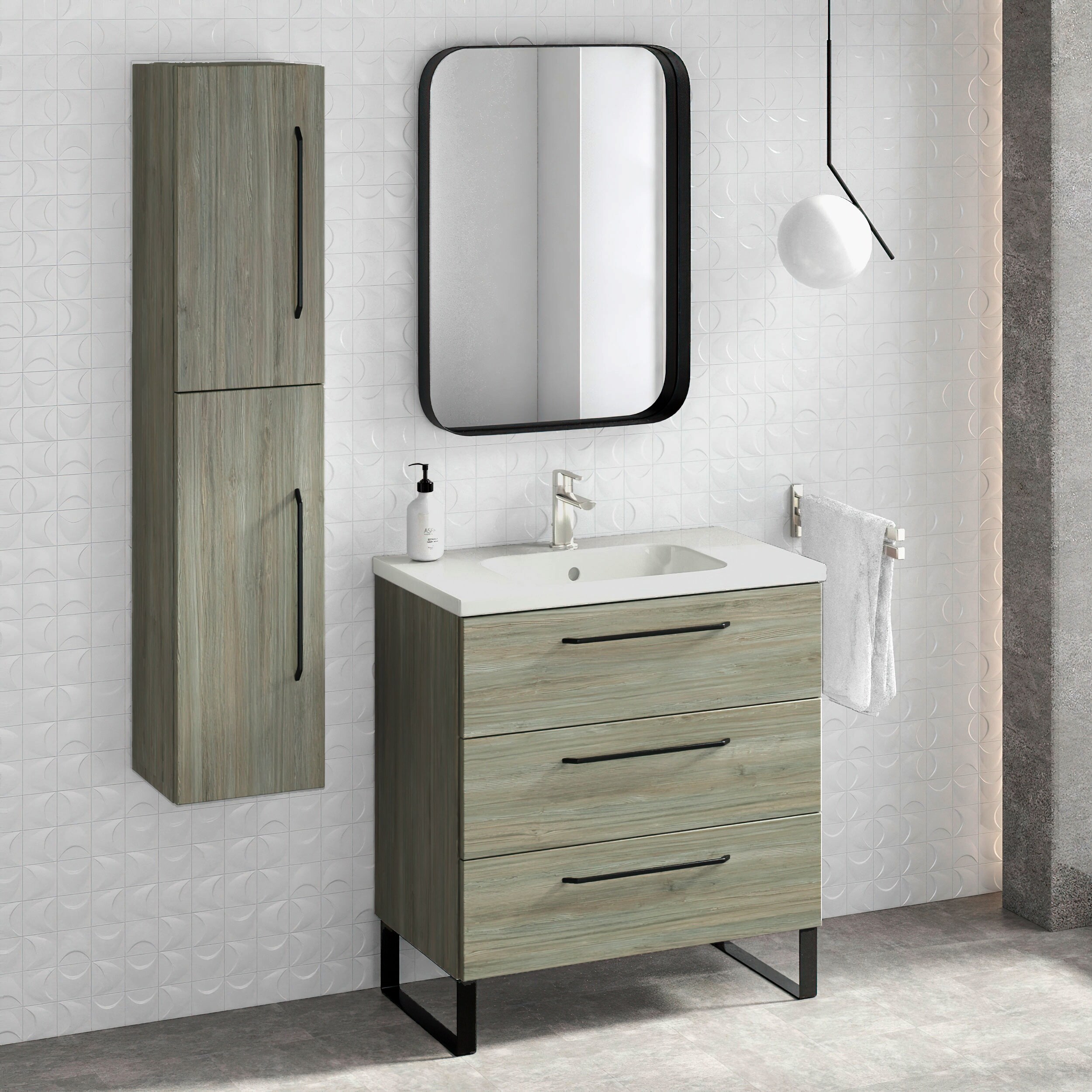 Shop 32 Bathroom Vanity Cabinet Ceramic Sink Set Denver W