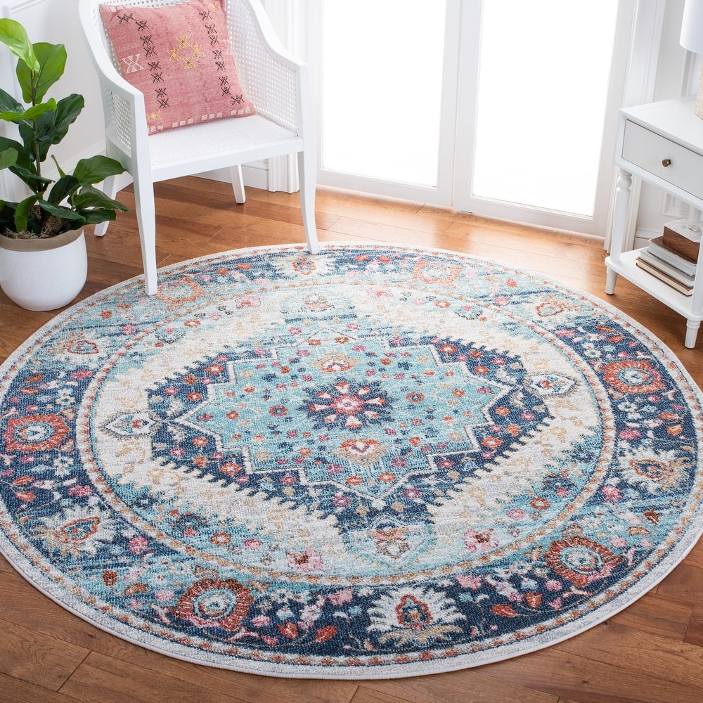 SAFAVIEH Phoenix Ivanne Boho Medallion Distressed Rug