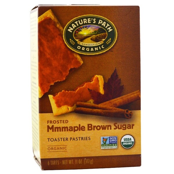 Nature's Path Organic Frosted Toaster Pastries - Mmmaple Brown Sugar - Case of 12 - 11 oz.
