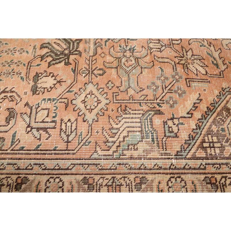 ECARPETGALLERY Hand-knotted Antalya Vintage Brown Wool Rug - 9'1 x 12'6