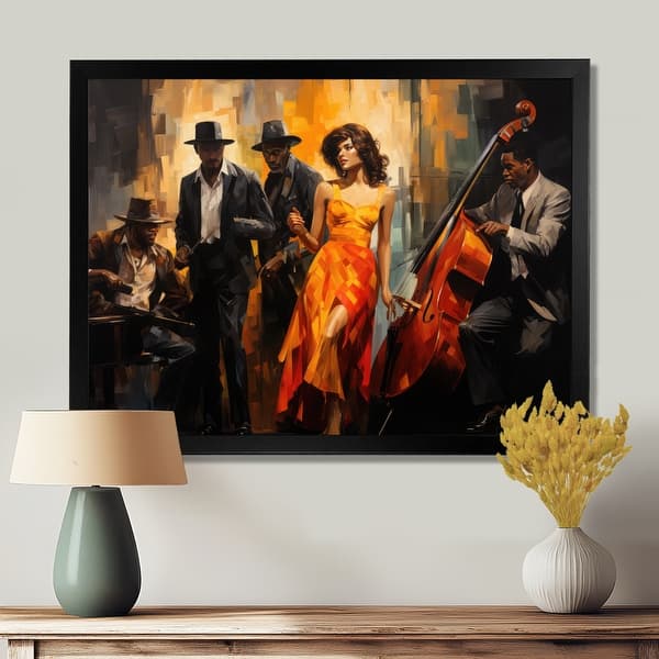 slide 2 of 6, Designart "African American Art Spirit I" African American Framed Wall Decor 40 in. wide x 30 in. high - Black