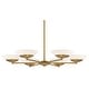preview thumbnail 1 of 6, Minka Lavery 3946 Solara 6 Light 36" Wide LED Chandelier with Faux