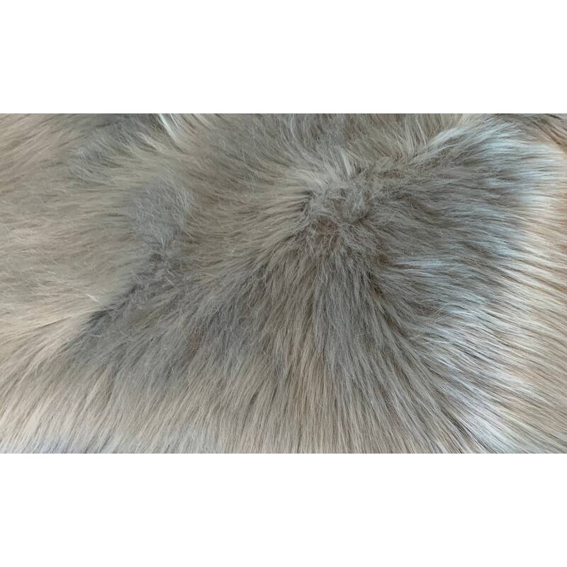 Ovella Home Premium Luxurious Faux Sheepskin 3-Pelt Plush Shag Area Rug - 3' x 5'6' - 3' x 6' - Grey