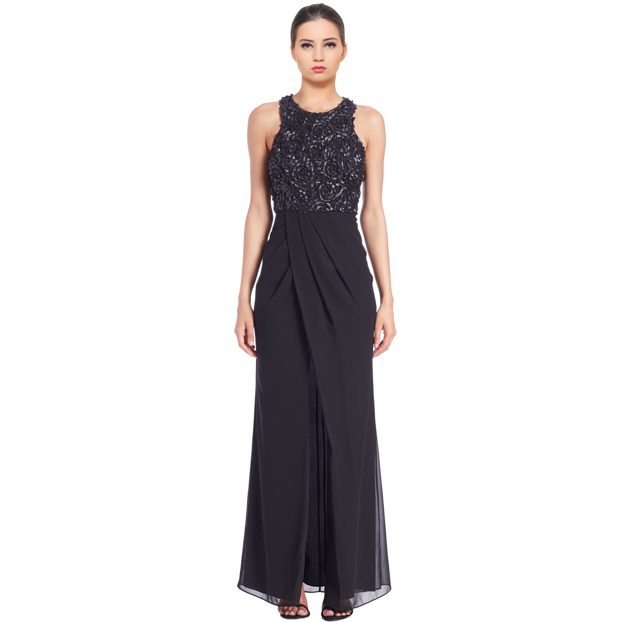 leather evening gown