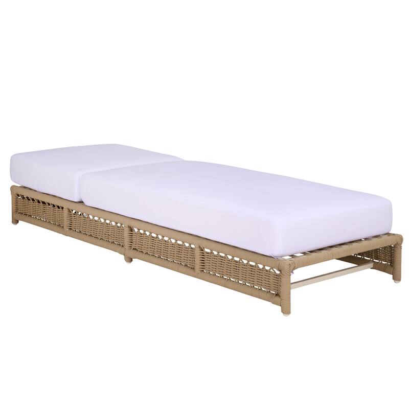 SAFAVIEH Outdoor Living Callan Lounger - 75"W x 26"D x 13"H